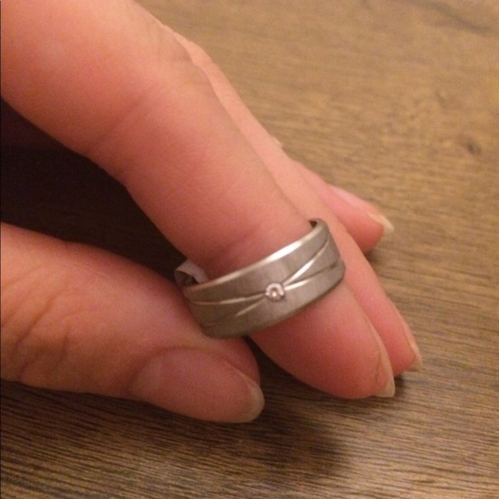 New Satin Design Band Ring Unisex